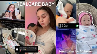 TEEN MOM TO A ROBOT BABY🍼 realcare baby project [upl. by Attiuqihc]