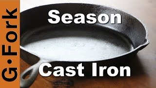 Simple Season Cast Iron Method  GardenFork [upl. by Tamar]