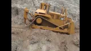 CATERPILLAR D11 BULLDOZER NEARLY FALLS OFF CLIFF [upl. by Yeneffit439]