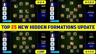 Top 25 Hidden Formations Update In eFootball 2024 Mobile  424 Formation Available 🤔 [upl. by Micheil]