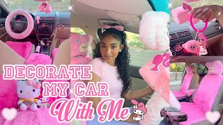 Decorate My Car With Me 2023 ♡ Car Transformation  Pink Girly Vibe’s [upl. by Eneloc]