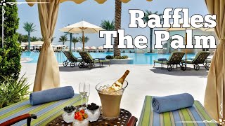 Dubai Luxury Inside Raffles The Palms Club Room amp Lounge [upl. by Zzaj]