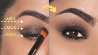 How To 3 Layer EASY Smokey Eye  Beginner Friendly Tutorial [upl. by Sivia]