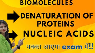 Denaturation Of Proteins  Nucleic Acids  Biomolecules  Class 12  Proteins  😱😱🔥🔥 [upl. by Noak]