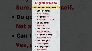 Basic English Conversation Practice Asking for Permission learnenglish englishconversation [upl. by Connett]