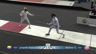 2022 385 T32 14 M E Individual Bern SUI WC RED NOLLNER USA vs LIMARDO GASCON VEN [upl. by Eittam]