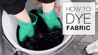 How to Dye Fabric Immersion Dye Technique Tutorial [upl. by Dyche]