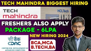 HighPaying Tech Mahindra HCL CDAC Jobs 🚀 [upl. by Garvin]