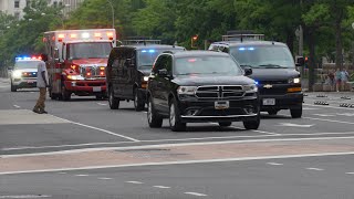 Pedestrian walks toward POTUS motorcade on 5132023 [upl. by Adnaram]