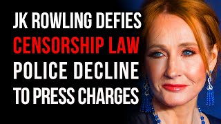 JK Rowling Defies Scotland Censorship Laws Police Say No Charges To Be Filed [upl. by Arimahs]