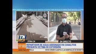 Asesinaron a repartidor de agua en Canalitos [upl. by Petigny220]