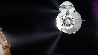 SpaceX CRS31 Dragon spacecraft docks with space station [upl. by Eatnwahs601]