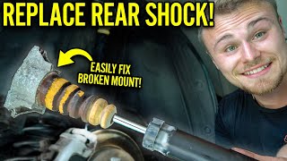 How To Replace Rear Shock And Top Shock Mount On A 2010 MAZDA 3 [upl. by Jemimah]