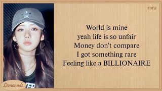 BABYMONSTER BILLIONAIRE Lyrics [upl. by Sheehan]