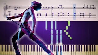 How to play the piano part of Bohemian Rhapsody by Queen with Sheets [upl. by Buschi]