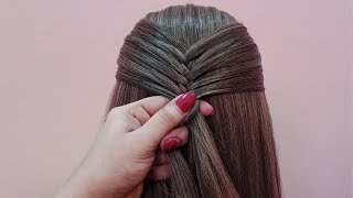 Simple and Easy Hairstyle For Girls  Quick Hairstyle  Hairstyle for Girls  Open Hairstyle [upl. by Elvah]