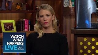 January Jones Discusses An Exs Criticism Of Her Acting  WWHL [upl. by Briggs]