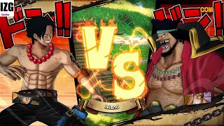 One Piece Burning Blood  Ace Sabo Vs Blackbeard Burgess Hardest AI [upl. by Sells]