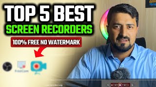 5 Best Screen Recorders  Best Free Screen Recorder for pc Without Watermark [upl. by Aihsem928]