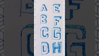 3d Alphabet design shorts alphabet art [upl. by Tizes]