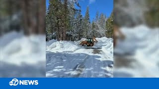 Yosemite National Park remains closed amid CA storm more snow on the way [upl. by Tore]