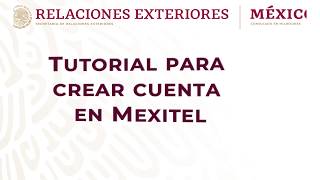 ¿Cómo crear una cuenta en Mexitel Consulado de México en MKE [upl. by Haziza]