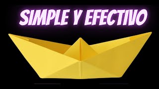 Barco de papel para principiantes El tutorial más simple y efectivo 🥰 [upl. by Bernardina]