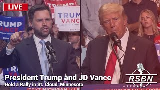 LIVE REPLAY President Trump and JD Vance Hold a Rally in St Cloud Minnesota  72724 [upl. by Htiel]