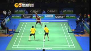 F  MD  Mathias BoeCarsten Mogensen vs Koo Kien KeatTan Boon Heong  2011 All England Open [upl. by Ranjiv]