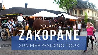 Zakopane  Krupowki  Summer Walking Tour Poland [upl. by Yelnek]