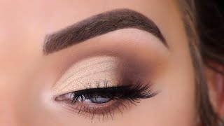 Half Cut Crease Eyeshadow Tutorial for Beginners  ABH Soft Glam Palette [upl. by Adnamma]