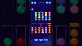 Ball Sort Level 134 Walkthrough Solution AndroidiOS [upl. by Auston867]