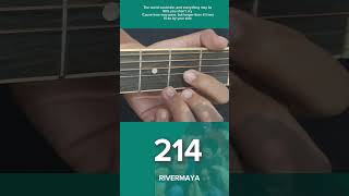 RIVERMAYA  214  QUICK GUITAR TUTORIAL [upl. by Ardnuasak]