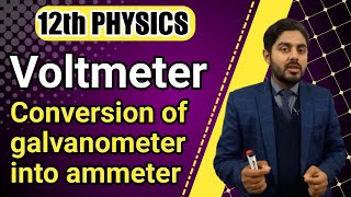 Voltmeter class 12  Conversion of galvanometer into voltmeter class 12  kpk board punjab board [upl. by Xonk]