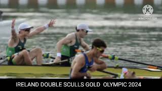 Ireland sculls  Ireland rowing gold  Ireland Olympic 2024 [upl. by Aihsined]