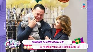 Bismharck es el PRIMER papá soltero en ADOPTAR en México  ¡Qué Chulada [upl. by Linea]