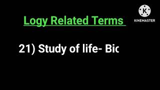 logy study  logy related one word  logy related questions  The way of learning [upl. by Doxia]