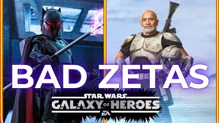 5 New Zetas to AVOID in SWGOH [upl. by Ahtnama]