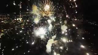 Fireworks filmed with a drone [upl. by Sergeant]