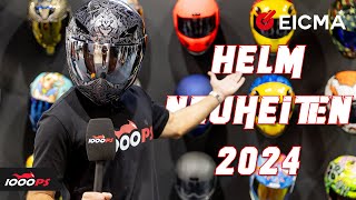 Top 10 Motorrad Helme 2024 Neuheiten auf der EICMA [upl. by Ihp]