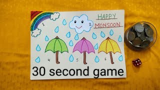 monsoon theme barishsawan specialkittyparty30 secondgame☔☔🌈🌈 [upl. by Violette]