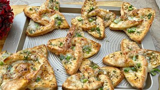 Flower Cheese Garlic Bread🍞Recipe By The Fusion Kitchenary  new snacks recipe  bread snack Recipe [upl. by Ntsud]