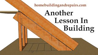 Another Way To Layout Stair Stringers With Only A Level Pencil And Tape Measure [upl. by Swirsky]