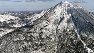 札幌五輪滑降コース跡 復元遠く 恵庭岳 [upl. by Marino]