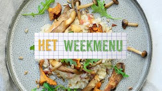 Het Weekmenu 2  Risotto met pastinaak champignons en pancetta [upl. by Chae]