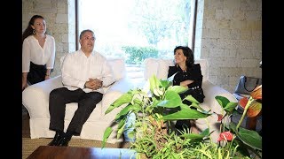 Visita ufficiale del Presidente del Senato Maria Elisabetta Alberti Casellati in Colombia [upl. by Rosel]