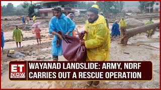 Wayanad Landslide Indian Army and NDRF Conduct Rescue Operation in Chooralmala  Kerala News [upl. by Akirderf]