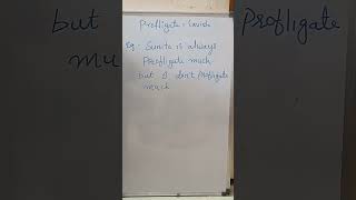 New word profligate english englishvocabulary [upl. by Nnaes]