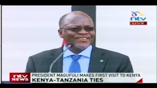 Speech by Tanzanias President John Magufuli at State House Nairobi [upl. by Norrek]