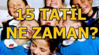 2019 Sömestr Tatili Ne Zaman  15 TATİL [upl. by Nerita]